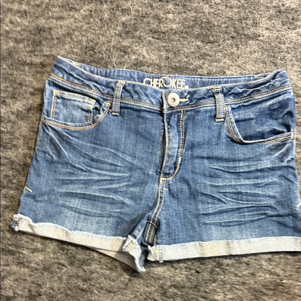 Cherokee Light Blue Jean Shorts for Women